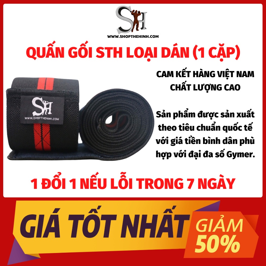 Quấn Gối Bảo Vệ Đầu Gối, Tập Squat Shopthehinh (STH) 1 Cặp