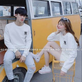 Áo đôi thu đông màu trắng ( giá 2 áo )