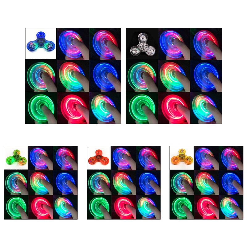 Con Quay Đồ Chơi Fidget Spinner Edc Có Đèn Led Cho Trẻ Em / Người Lớn