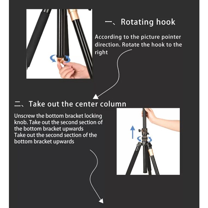 Chân Máy Ảnh Tripod Beike Q-996H HL Lighting