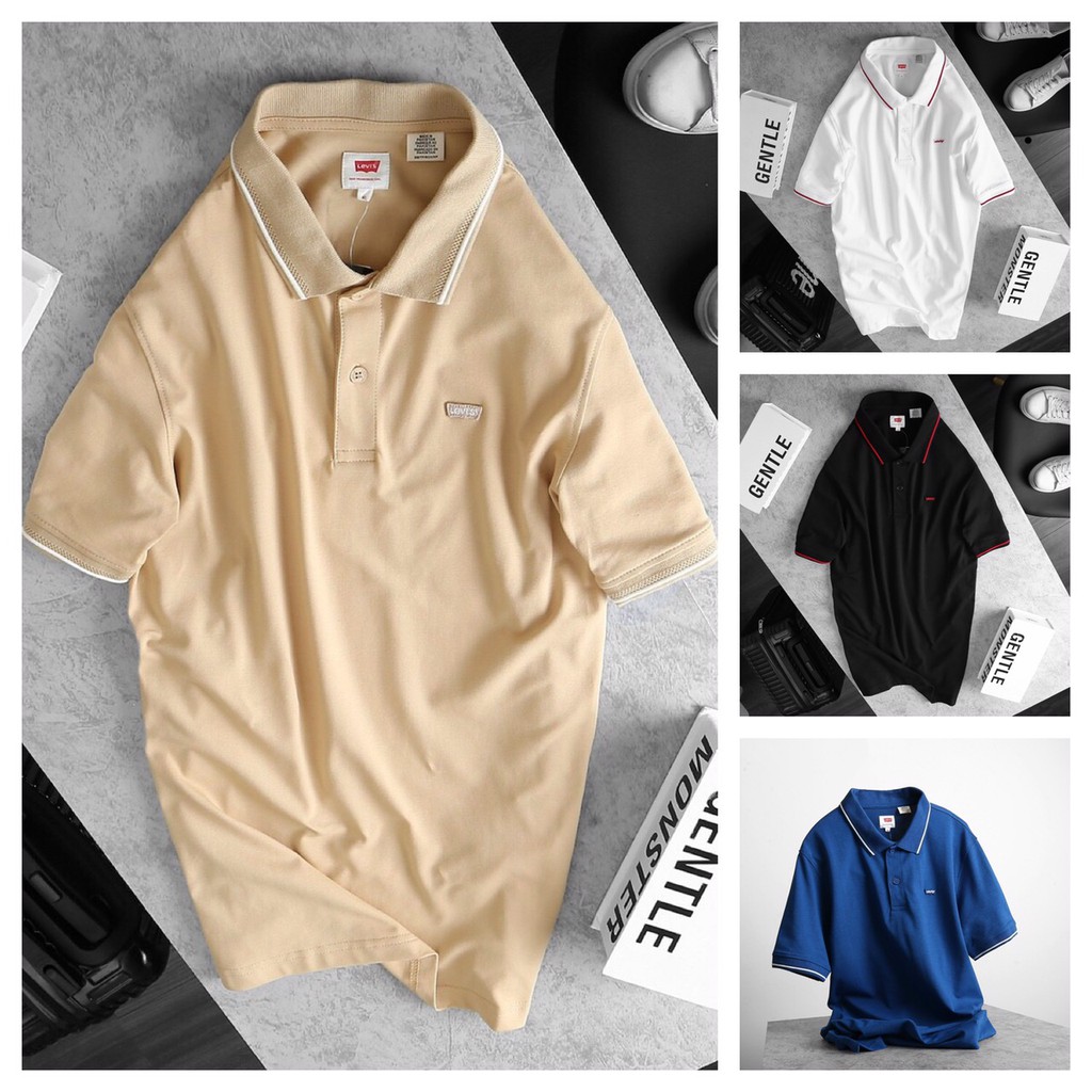 áo thun nam ngắn tay có cổ, vải cá sấu cotton vnxk, áo thun nam có cổ
