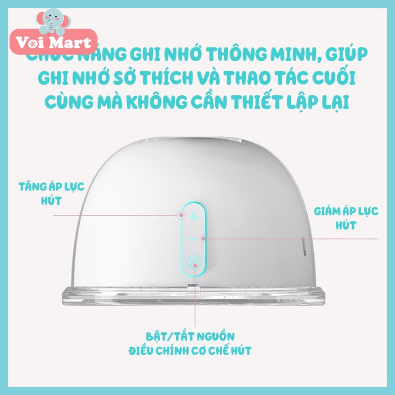 HOT Máy Hút Sữa Không Dây Youha Gen 2 Thế Hệ Mới Có Pin Tích Điện Và Phễu Silicon Mềm Mại Bảo Hành 12 tháng