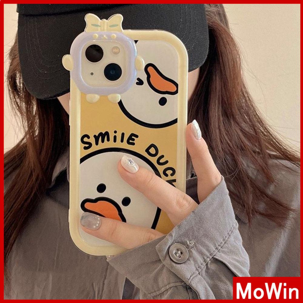 Ốp Điện Thoại Silicon Trong Suốt Chống Sốc In Hình Vịt Cho iPhone 11 Pro Max 13 Pro Max 12 Pro Max 7Plus xr XS Max