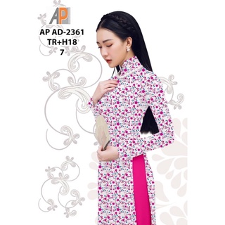 Vải áo dài in hình hoa nhí