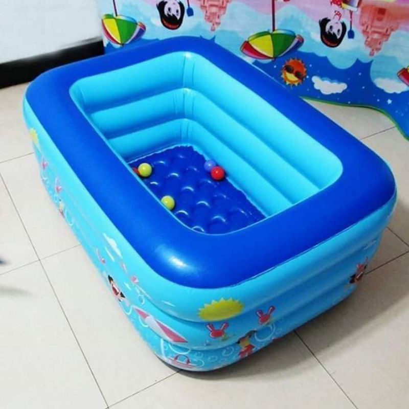 Bể Bơi Thành Cao Cho Bé 3 Tầng, Bể Bơi Phao Bơm Hơi Tại Nhà, Chống Trượt Bền Bỉ, An Toàn Cho Bé