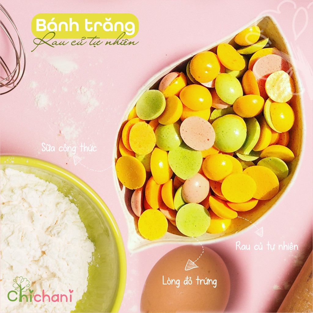 Bánh Ăn Dặm Rau Củ Tự Nhiên Bánh Trăng Sắc Vị -Chichani