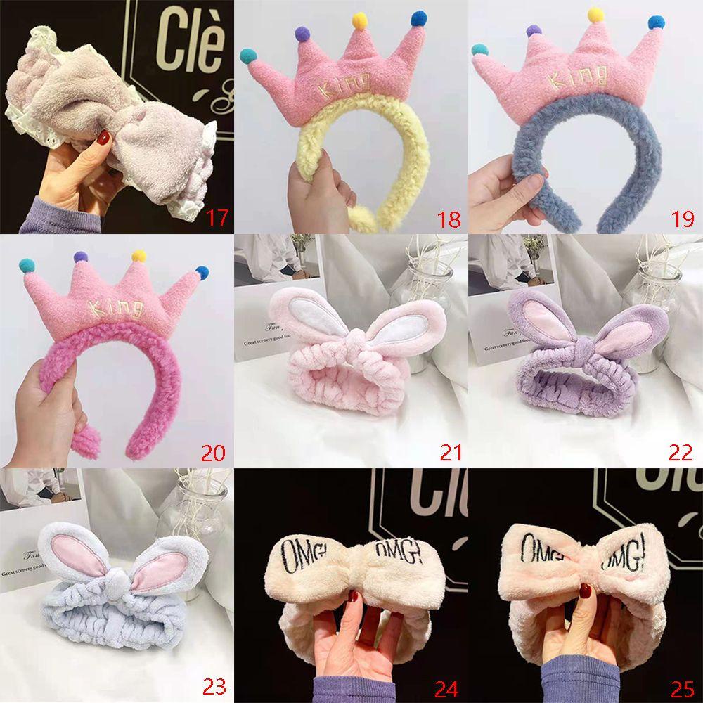 PINEVN Băng Đô Vải Bông Co Giãn Đáng Yêu Dùng Rửa Mặt