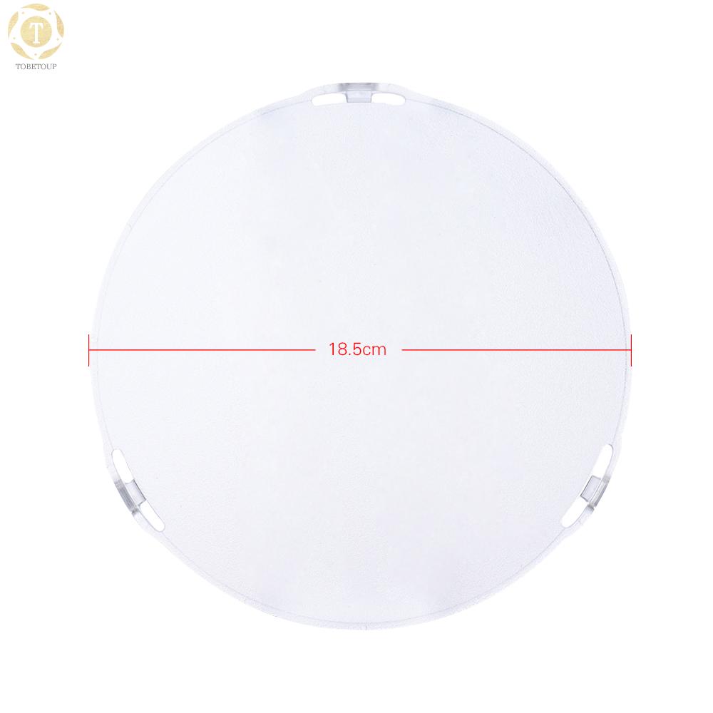 Shipped within 12 hours】 Photo Studio Portable 18.5cm Frosted-Surface Diffuser Plate for Bowens Mount 7" Standard Reflector Lamp Shade Diffuser Plate [TO]