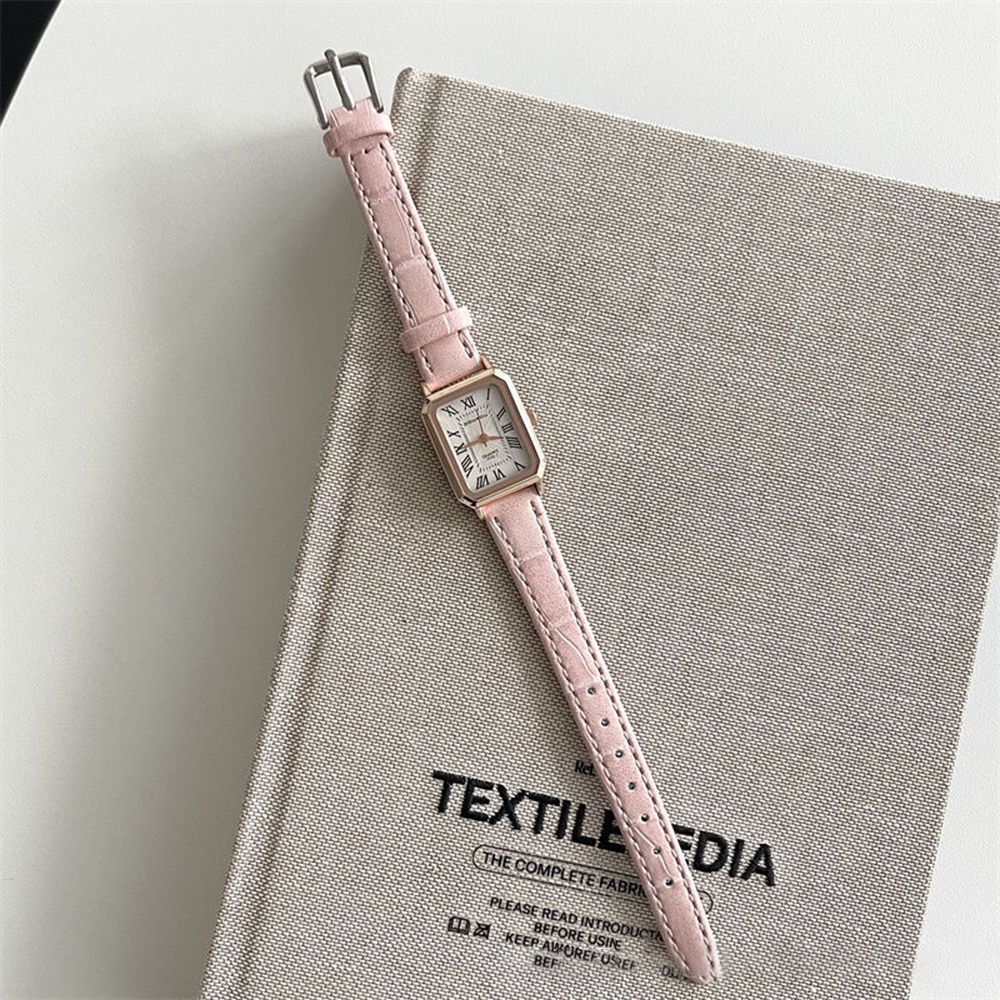 Đồng Hồ Đeo Tay Mặt Vuông Dây Mảnh Phong Cách Hàn Quốc Thời Trang Cho Nữ