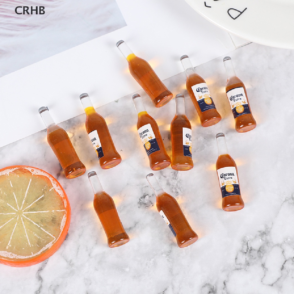 Set 10 Chai Rượu Mini Tỉ Lệ 1 / 6 Cho Nhà Búp Bê Mới