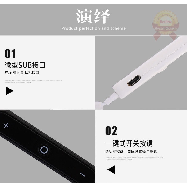 Tai nghe điện thoại bluetooth không dây S6 cao cấp – Bảo hành 6 tháng