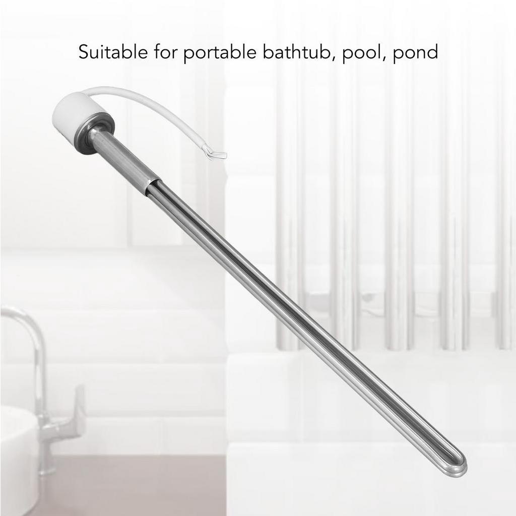 Power Helper Bình Ngâm Nước Limescale Proof 3000W Stainelss Thép Năng Lượng Mặt Trời Làm Nóng Thanh Cho Bồn Tắm 220V cmman12.vn