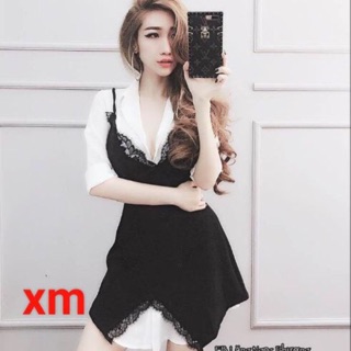 Đầm sơ mi phối đầm yếm ren kiểu độc đáo nhất 2018, quyến rũ, sang chảnh, độc lạ tuyệt vời!