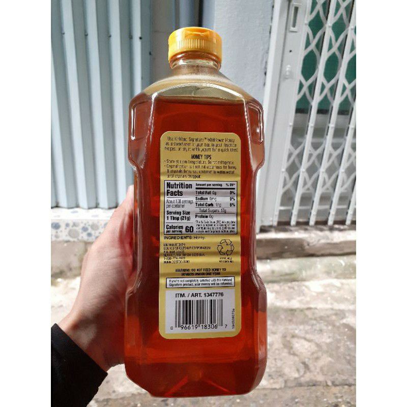 [ Date 11/2023 ] Mật Ong Mỹ WildFlower Honey Kirkland - 2.27kg Hàng Mỹ