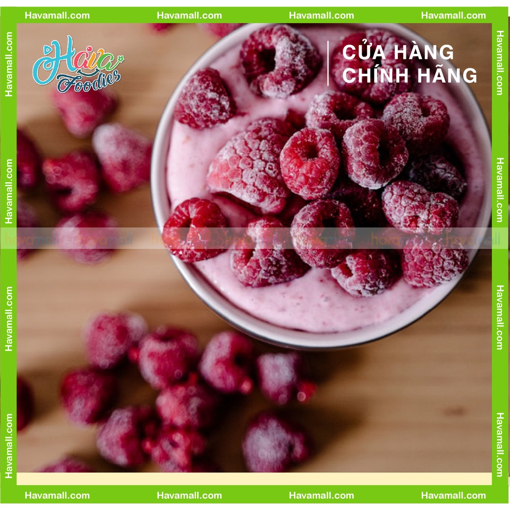 Trái Phúc Bồn Tử Đỏ Đông Lạnh Andros Gói 500gr - Tặng Kem Phô Mai Hủ 28gr