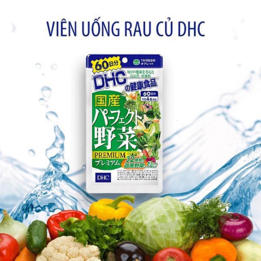 COMBO viên uống DHC Nhật Bản giảm nóng trong sáng da 30 Ngày (Rau Củ & Vitamin C) - Bahachiha