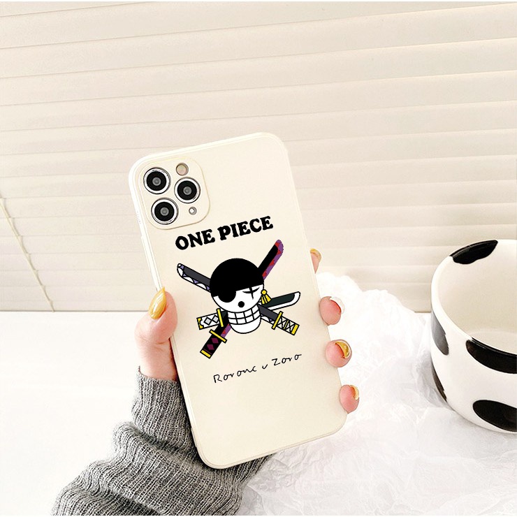 Ốp iphone cạnh vuông Đầ/u lâu cướp biển One piece cho 11/11pro/11promax/12 pro max/13 pro max/6/7/8/plus/x/xr/xsmax-e212