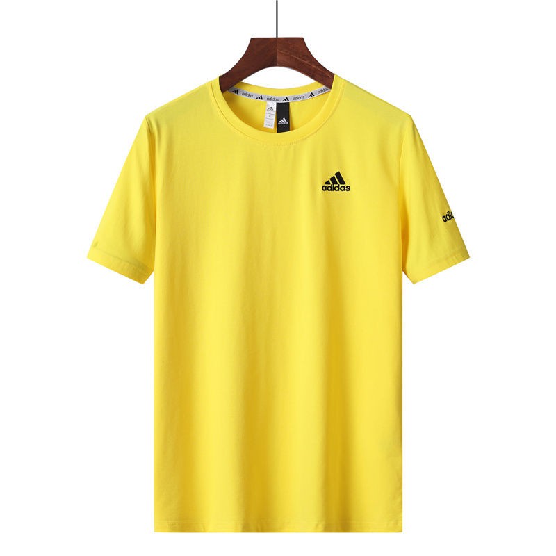 ADIDAS Áo Thun Nam Ngắn Tay Cổ Tròn Thời Trang Hàn 100% Cotton