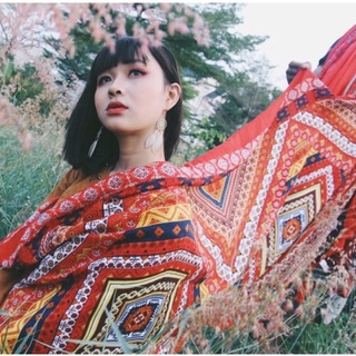 Khăn choàng Boho khăn thổ cẩm đa năng/ Hàng có sẵn