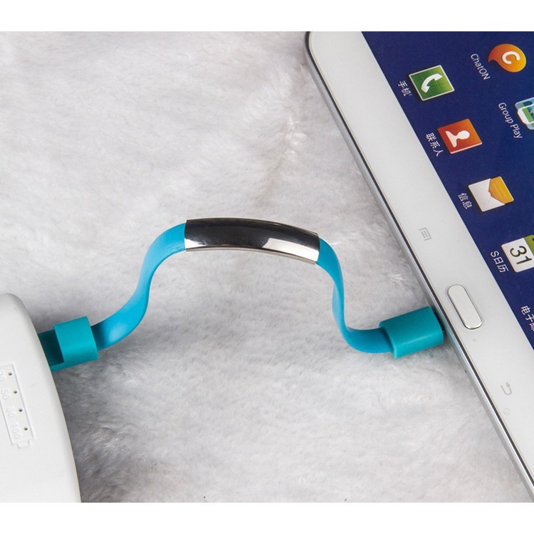 Cáp sạc USB dạng vòng đeo tay độc đáo dành cho Samsung Oppo Vivo Xiaomi Iphone