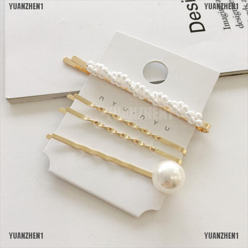 [YUANZHEN1] Kẹp Tóc Ngọc Trai 8 Phong Cách Tạo Kiểu Tóc