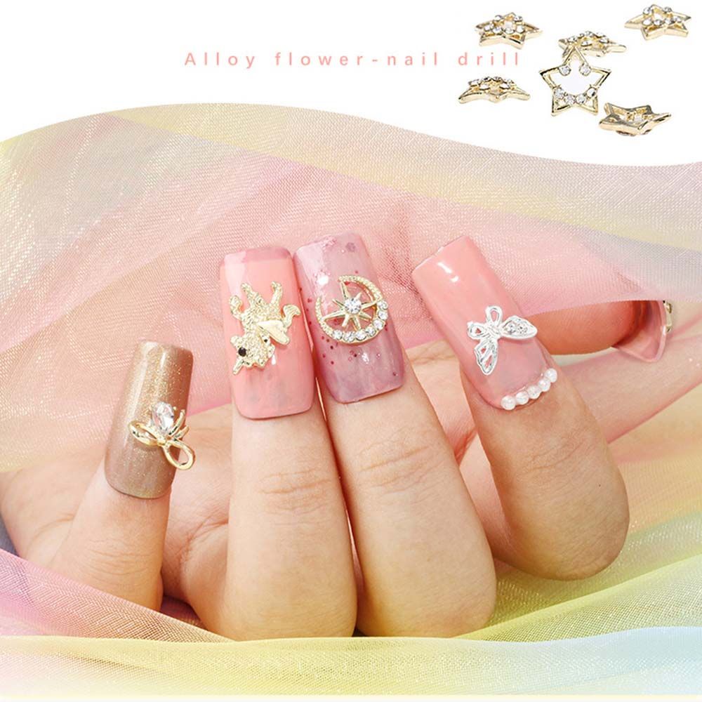 [Hàng mới về] Phụ kiện đính móng trang trí lấp lánh nghệ thuật 3d nhiều mẫu tùy chọn diy