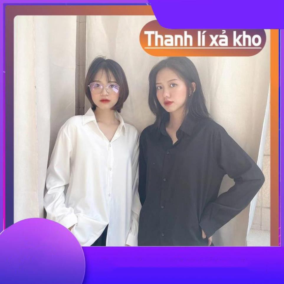 🔱🔱 Áo sơ mi tay dài phom rộng unisex 2 size cho cả nam và nữ 🔱 Xuất Châu Âu 🔱 | BigBuy360 - bigbuy360.vn