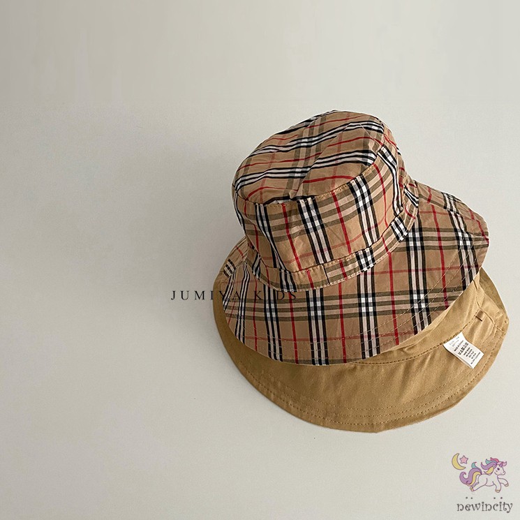 Mũ Tai Bèo Họa Tiết Caro Cho Bé Gái