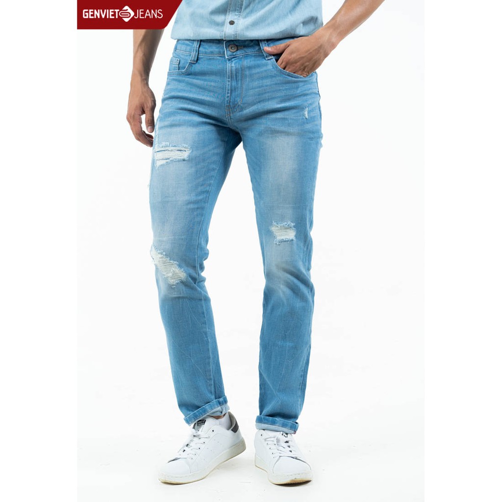  Quần dài jeans nam X1102J723 GENVIET JEANS