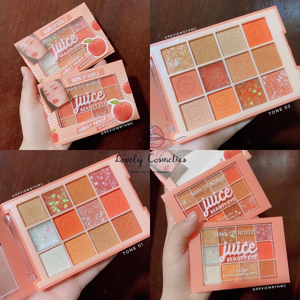 Bảng phấn mắt Iman Juice Beauty Eye 12 màu - Bini.store.official