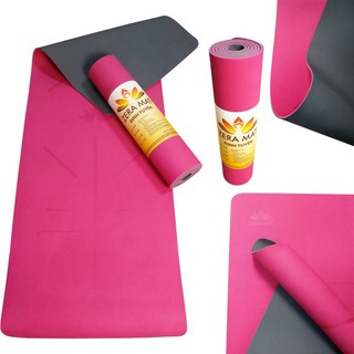 Thảm yoga Zera định tuyến 8mm 2 lớp + Kèm túi đựng