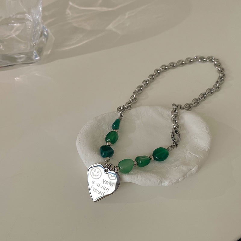 Vòng cổ Mặt Chữ Love Đính Đá Thời Trang Hàn Quốc