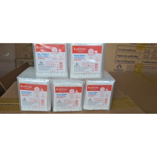 [Mã FMCGSALE55 giảm 8% đơn 500K] Tăm bông kháng khuẩn cho bé sơ sinh, bông tự nhiên- Bông Bạch Tuyết