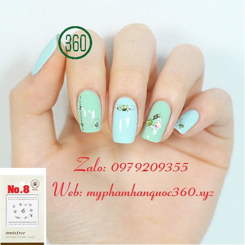 Sticker Tạo Kiểu, Trang Trí Móng - Innisfree Self nail sticker - jewel #8