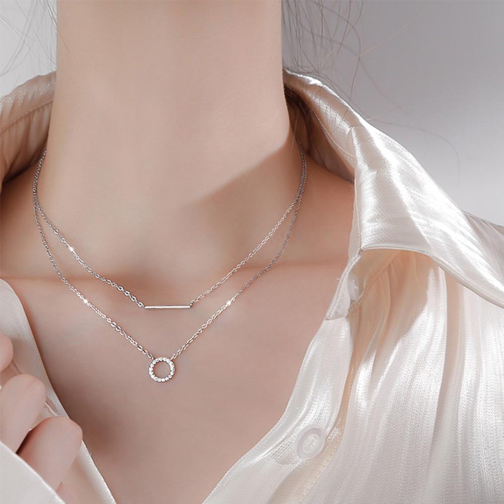 AROMA Vòng Cổ Choker Mặt Tròn Đơn Giản Thời Trang Cho Nữ