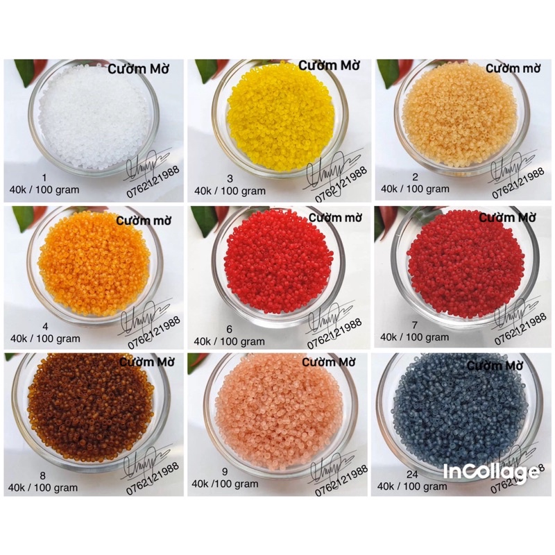 Cườm Mờ 2mm