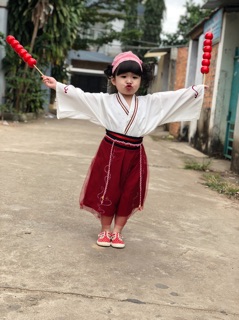 Hán phục cách tân cho bé. ( hàng ord)