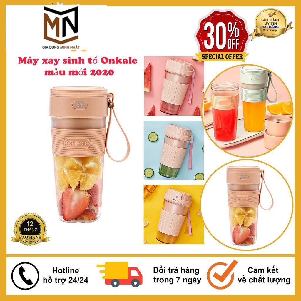 Máy Xay, Máy Xay Sinh Tố Mini Cầm Tay Sạc Pin ONKALE, Bảo Hành 6 Tháng