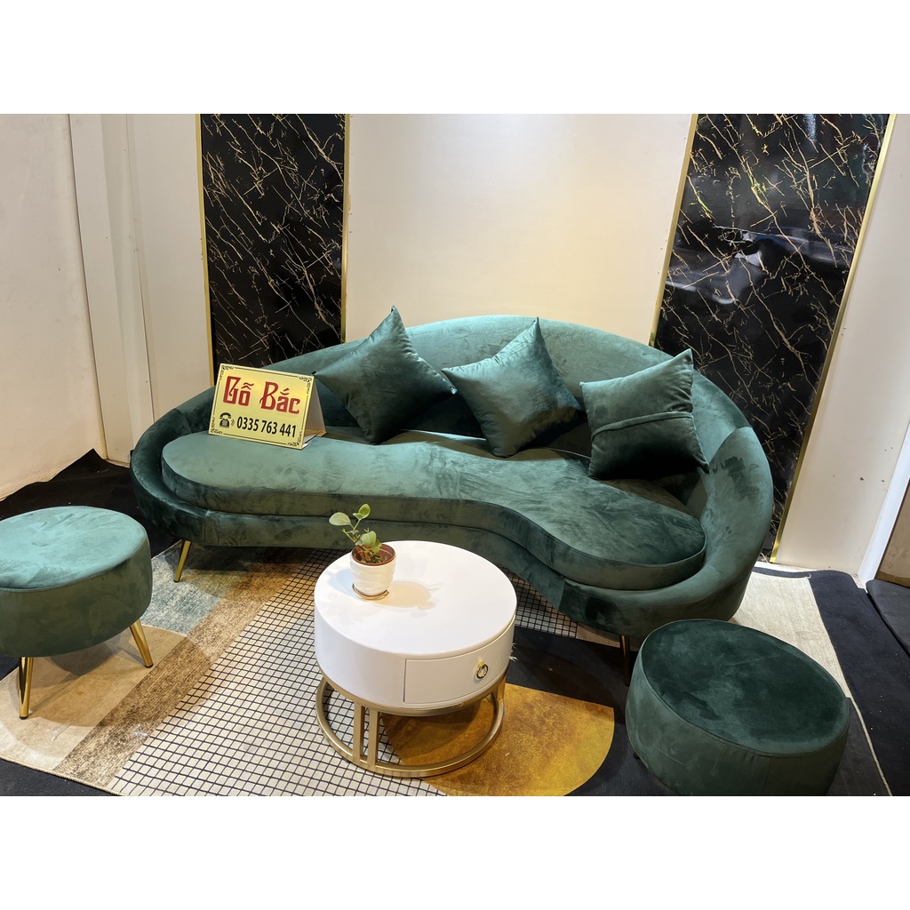 Mẫu văng sofa chuối - ghế sofa nỉ phong cách Ngọc Trinh nhiều màu sắc ảnh thật tại xưởng không qua trung gian