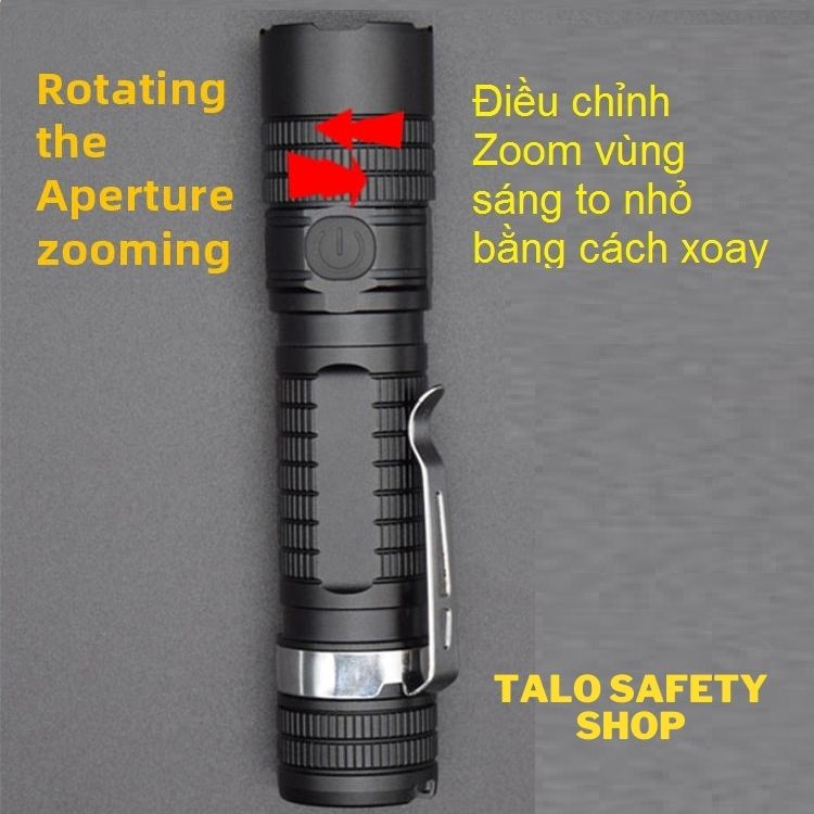 Đèn pin S11 đa năng đeo đầu và cầm tay mini siêu sáng type C  chống nước tốt