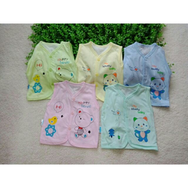 Áo ghi lê cotton mềm cho bé 0_2 tuổi