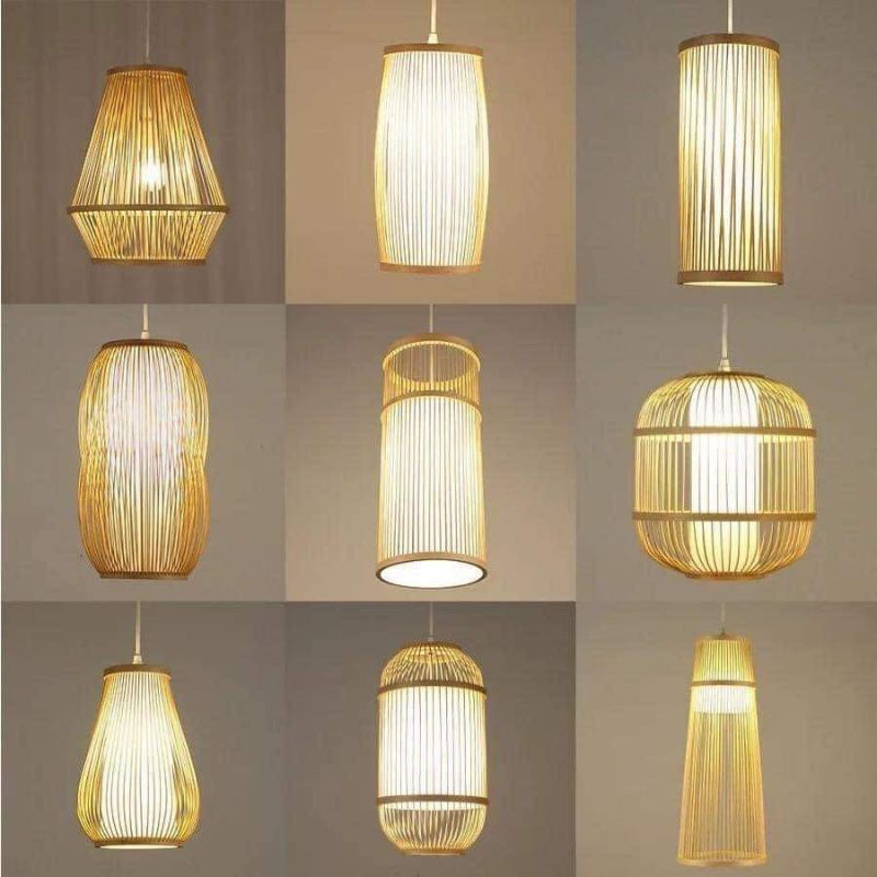 Đèn tre đèn mây tre đèn thả mây tre lh shop tư vấn giá cụ thể theo mẫu