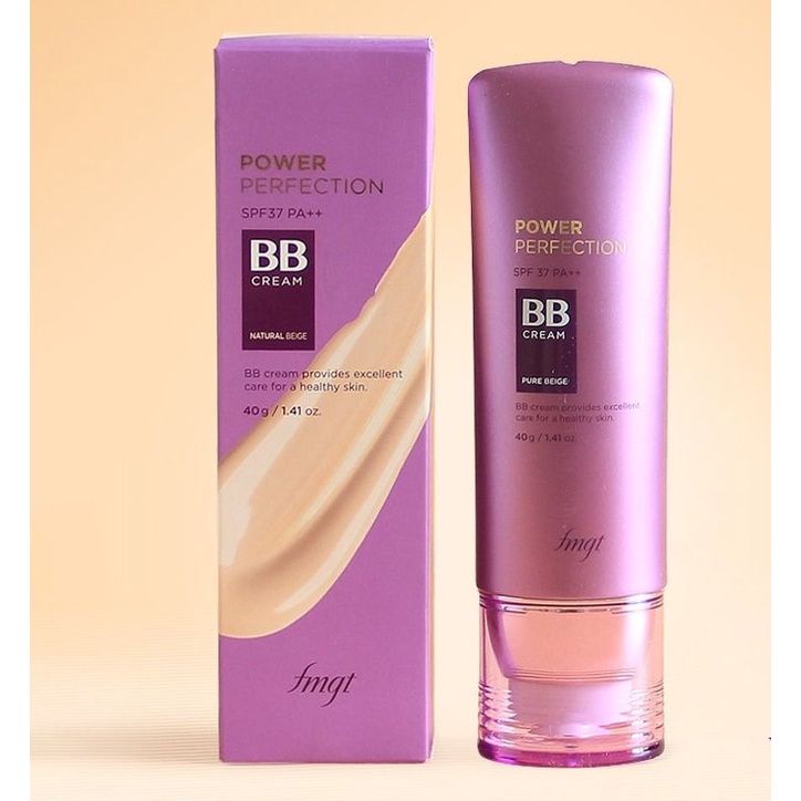 Kem Nền Đa Năng BB Cream Power Perfection SPF37 PA++ V201 40g - The Face Shop Hàn Quốc (Tím)