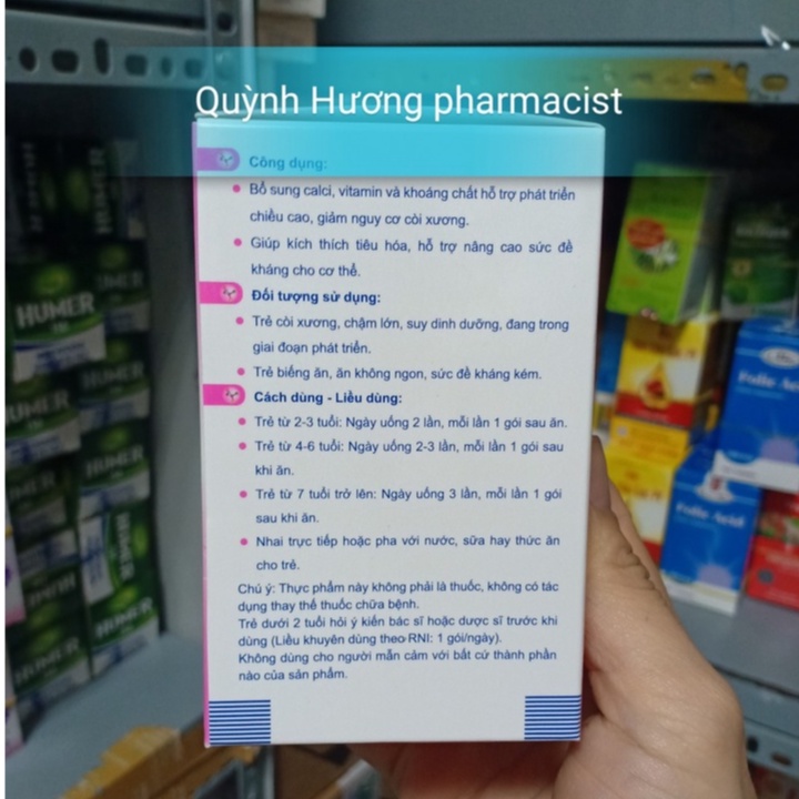 Cốm CANSUA 3+ giúp giảm nguy cơ còi xương,nâng cao sức khỏe ở trẻ nhỏ