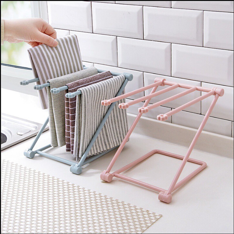 Kệ treo khăn lau chén gấp gọn tiện lợi