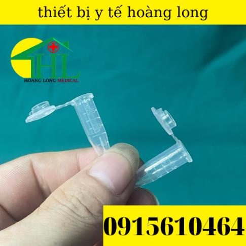 [ Combo 500 ] Ống Lưu Huyết Thanh - Ống Đựng Huyết Thanh - Ống Ly Tâm EPPENDORF 0,5ml Nắp Bật