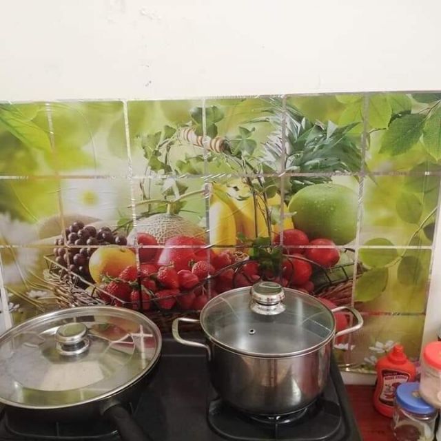Tranh dán tường bếp cách nhiệt (Khổ to 60*90)