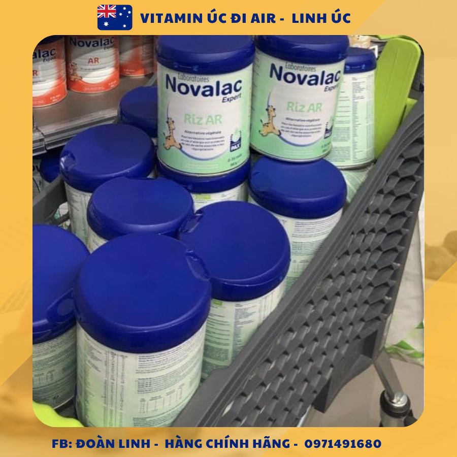 Sữa gạo Novalac Úc 800g, Hàng chuẩn úc đi air, Sữa gạo Novalac Allergy Úc 800g dành cho trẻ dị ứng đạm  bò, Date xa