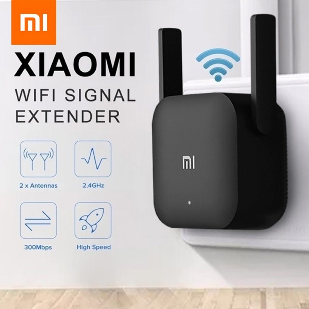 (Chuyên Nghiệp) Bộ Khuếch Đại Sóng Wifi Xiaomi Pro 300m 2 Ăng Ten Cho Wifi