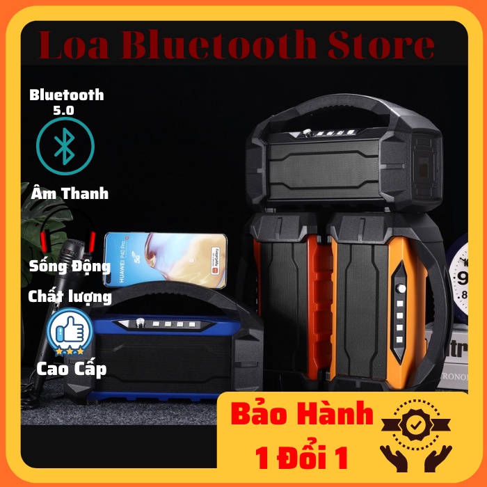 Loa Bluetooth Karaoke Mini M8 (Hàng Nội Địa Trung Quốc) công suất lớn không dây có mic âm thanh siêu hay bass cực đỉnh